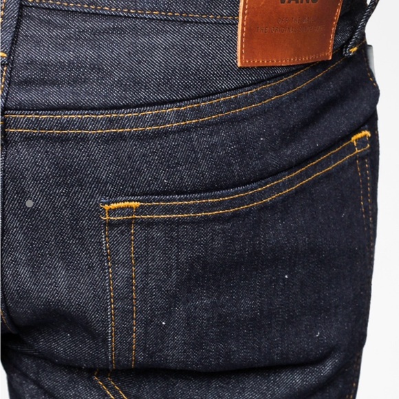 Men’s Vans White Oak Pants V46 Taper - navy blue (raw indigo). 30x32 - Picture 5 of 6